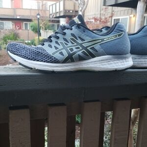 ASICS Gel-Kayano Navy and Gray Athletic Shoes